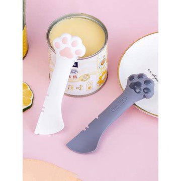 寵物貓罐頭勺子貓爪開罐頭勺濕糧貓爪子攪拌鏟開罐器可愛貓咪用品