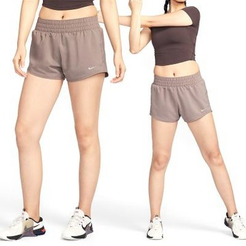 Nike One DF MR 3IN BR Short 女款 藕粉色 運動 訓練 3吋 中腰 短褲 DX6011-233
