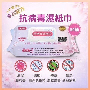 《箱購區》芊柔 抗病毒濕紙巾 濕巾 濕紙巾 純水濕巾 清潔 腸病毒 新冠病毒 流感病毒 玩具清潔 寶寶濕巾 長照