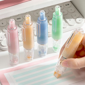 旋轉式點點膠 修正帶式 按壓點點膠 液體膠水 固定膠 黏膠 手作膠水 透明膠【BlueCat】【RC5466】