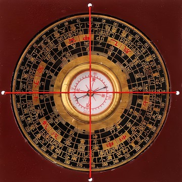 開運陶源 老字號特製鑄銅羅經，附紅繩紅皮套，鎮宅避邪招財，穩定宅運  小羅盤  1個