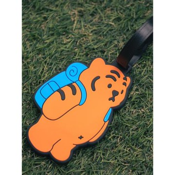 韓國muziktiger肥肥老虎行李牌名字掛牌包包掛件旅行防丟登機牌