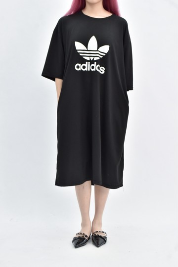 (XL) adidas 短袖黑色洋裝