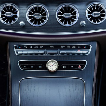 40mm日本西鐵城機芯創意車載鐘表夜光指針汽車空調出風口車內時鐘