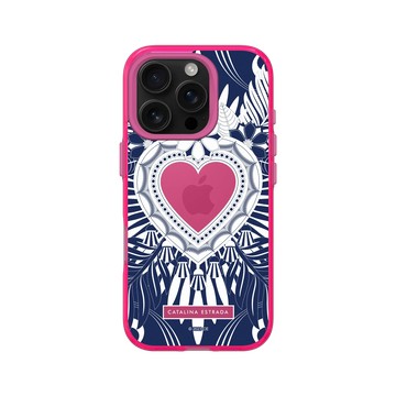 iPhone 16 Pro Clear 粉漾桃 - Catalina Estrada - Blue Heart