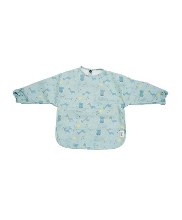 兜好食-長袖防水口袋圍兜(長頸鹿的太空夢遊)