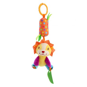 hBabyLaugh 多功能安撫掛鈴 獅子風鈴 可掛在推車、嬰兒床欄杆上 搖一搖會發出聲音  1個