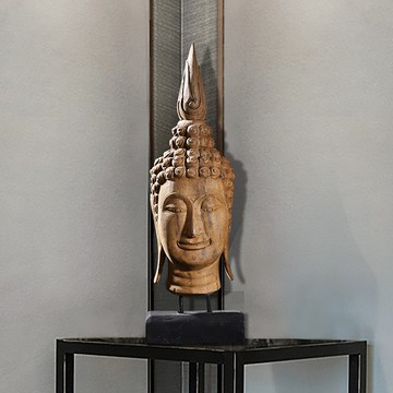 異麗泰國工藝品客廳實木木雕如來佛像擺件釋迦摩尼禪意桌面小擺設