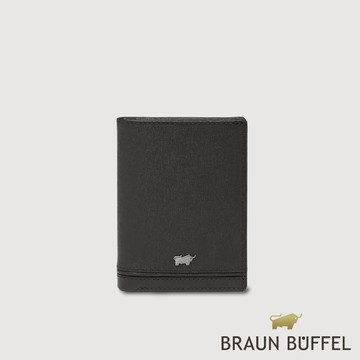【BRAUN BUFFEL】維克多-D2 名片夾-黑色(德國小金牛台灣總代理)/BF512-141-BK