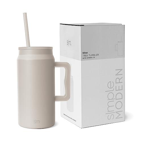 Simple Modern 50 oz Mug Tumbler with Handle and Straw Lid Reusable 並行輸入