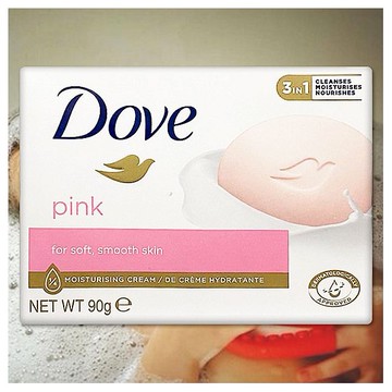 Dove 多芬~乳霜香皂(粉紅玫瑰)90g 純素