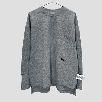 6:25am Long Sleeve Pocket Tee - 灰色