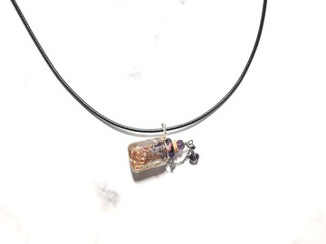 紫 四方 微夜光 精油瓶 香氛瓶 聞香瓶 精油項鍊