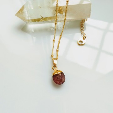 C.Lady晶女子。輕珠寶項鍊系列－草莓晶水晶項鍊