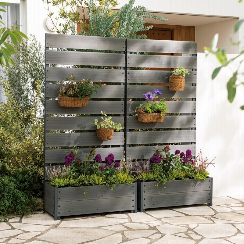 先着オリ特付 ハンギングプランター4段 ブラウン 専用ケース付属 花 ガーデン Diy ガーデニング 農業 Viajealasostenibilidad Org