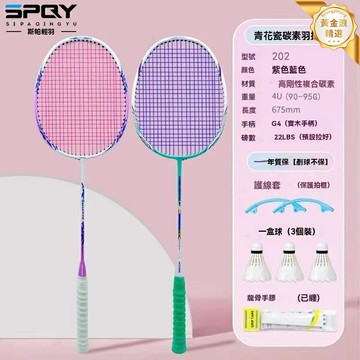 【超輕耐打】碳素羽毛球拍 雙拍 碳纖維球拍 全碳素 專業羽拍 攻防兼備 男女通用 訓練比賽專用