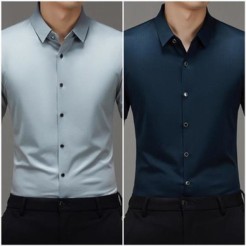 【巴黎精品】現貨+預購 夏季短袖上衣男襯衫高爾夫球衫無痕提花百搭商務休閒襯衣-薄款男POLO衫5色a1jw65