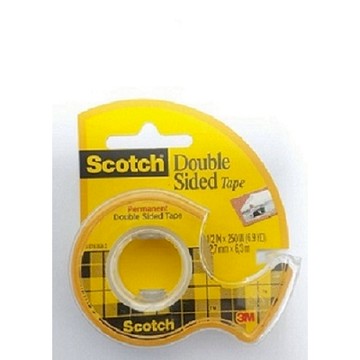 3M 136 Scotch雙面貼膠帶(黃色背卡)