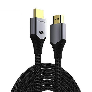 HAGiBiS 2.1版鍍金接口高畫質8K UHD影音傳輸線 1M