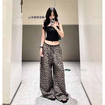 🍉美式甜酷純欲性感高級燙鑽小吊帶辣妹爆款收腰顯瘦短款抹胸上衣