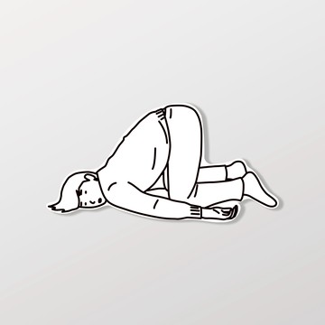 不想工作/車貼、軟磁 SunBrother孫氏兄弟 防水貼紙 車貼貼紙 軟性磁貼