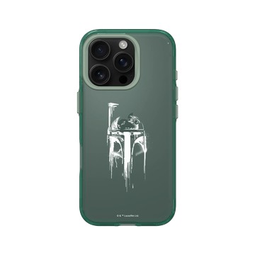 iPhone 16 Pro Clear 憂墨綠 - 迪士尼-星際大戰 Star Wars - 波巴費特-噴漆白