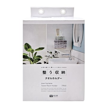 HEIAN SHINDO 平安伸銅 浴室毛巾收納架  17 x 12.5 x 21.5mm  白色  1盒