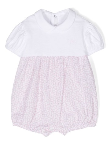 Il Gufo - floral-print cotton body - kids - Cotton - 6 - Pink