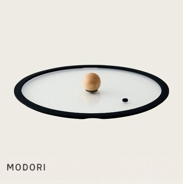 【blank.】MODORI 玄黑玻璃鍋蓋 28cm