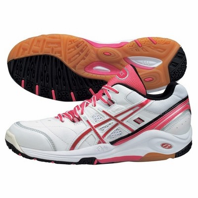 Asics アシックス コートチェイス La2 Tob515 ホワイト ピンク バドミントンシューズ 通販 Lineポイント最大get Lineショッピング