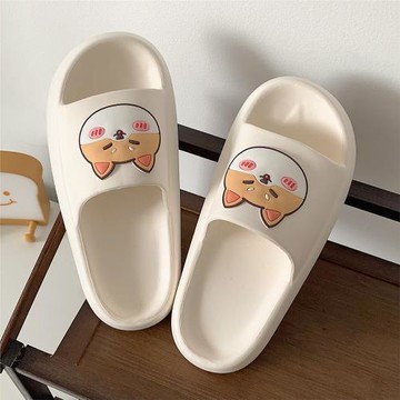 日本GP可愛柴犬涼拖鞋女夏季居家室內卡通EVA防滑防臭外穿涼拖男