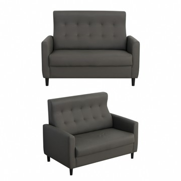 【IDEA】Maison舒適支撐高背皮革雙人沙發/皮沙發/沙發椅