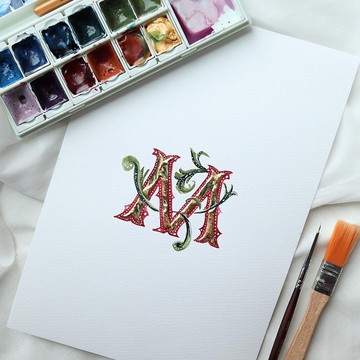 24k 真金 中世紀 字畫 客製化 訂製