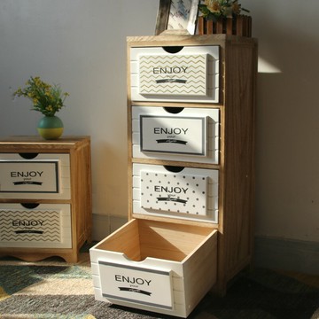 實木夾縫櫃 縫隙櫃子 木質收納櫃 實木抽屜式多層收納櫃臥室縫隙儲物櫃子簡易玩具整理櫃歐式五斗櫃『ZW5799』