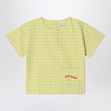 Yellow blouse in Vichy fabric