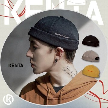 字母刺繡水兵帽 圓帽 帽子 平頂帽 男生配件 健太選物⋆˖°