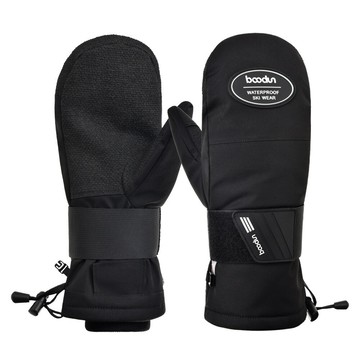 凱夫拉Hipora戶外防滑耐磨防風保暖防水悶子內置護板護腕滑雪手套