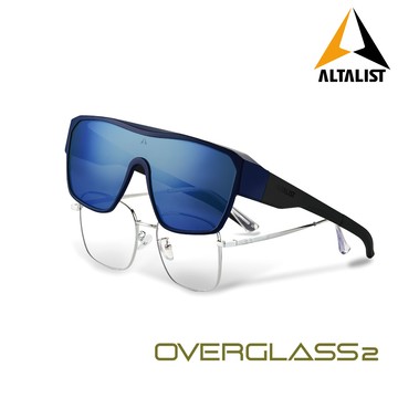 Altalist OG2 外掛式偏光太陽眼鏡｜消光海軍藍鏡框/海軍藍鏡片 可掛近視眼鏡 UV400