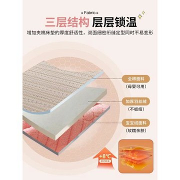 全棉雙面可用床蓋一面純棉一面絨榻榻米夾棉厚床單三件套四季通用