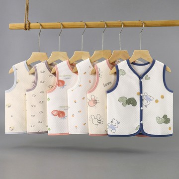 嬰幼兒馬甲春秋款純棉a類兒童保暖背心男女寶寶夾棉上衣外穿童裝 鑫弘-萌寶童裝