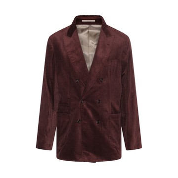 Brunello Cucinelli - Burgundy Velvet Blazer