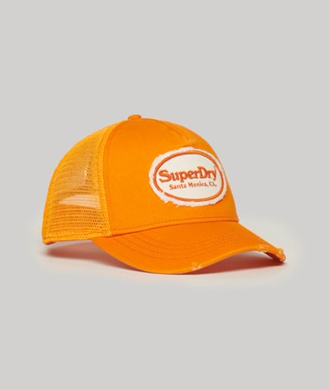 Superdry Women's Women's Fluro Mesh Trucker Cap Orange / Fluro Orange - Size: 1SIZE