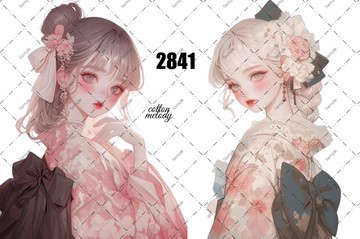 original sticker no.2841 人物貼紙 原創貼紙 原創人物貼紙 裝飾貼紙 cotton melody