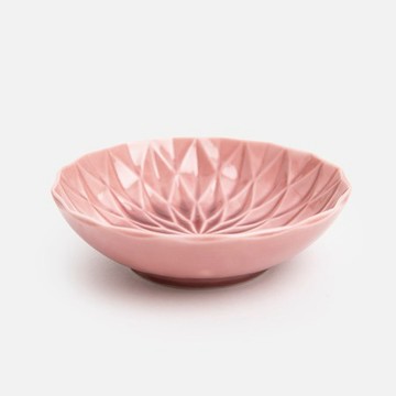 查莉陶瓷碟10.5cm 紫紅花