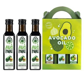 紐西蘭 AVOPURE-100%特級初榨冷壓酪梨油(原味)250ml x 3瓶-禮盒組