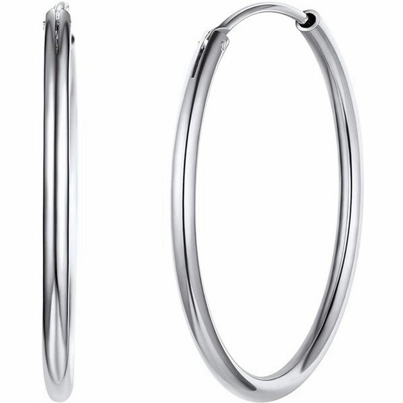 Chicsilver 30mm フープピアス レディース 人気 金属アレルギー リング ピアス ブランド シルバー925 アクセサリー 通販 Lineポイント最大0 5 Get Lineショッピング