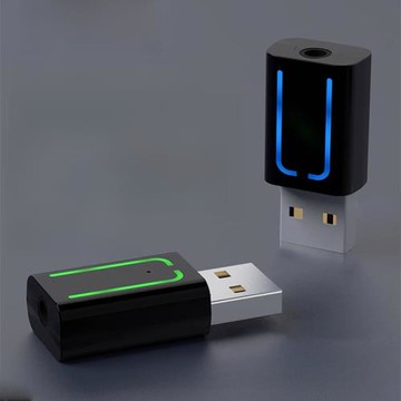 車載usb藍牙接收器AUX無損音質汽車適配器音響箱MP3藍牙棒通用5.1