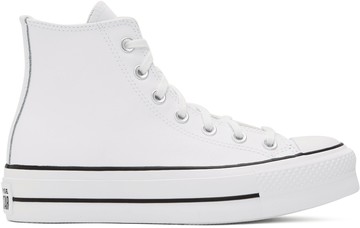 Converse 白色 Chuck Taylor All Star Lift 高帮运动鞋