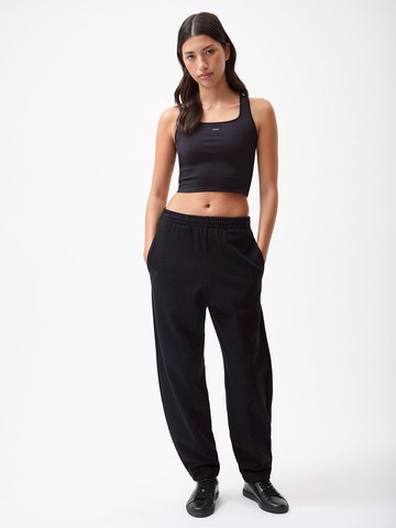 PANGAIA - Recycled Wool Jersey Barrel-Leg Sweatpants - black - S S