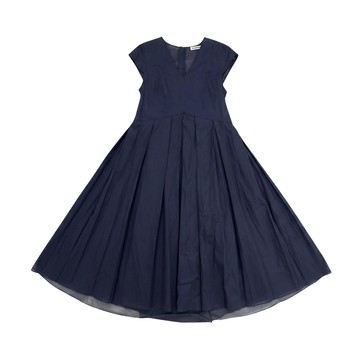 Jil Sander W 棉質歐根紗百褶洋裝
